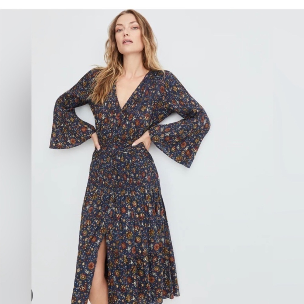 Veronica Beard Shireen vine floral dress NWT